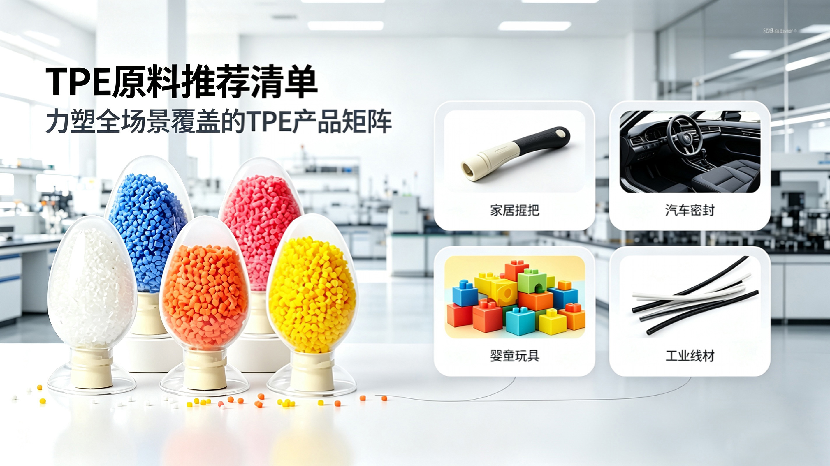 TPE原料推薦清單：麵向不（bú）同行業的精準選型對照表